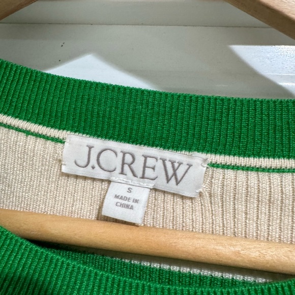 J. Crew Rugby Stripe Cropped Ribbed Sweater - Picture 5 of 8